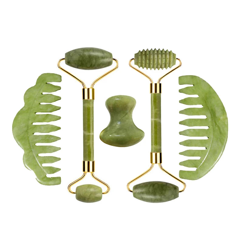 Ensemble Gua Sha et Rouleau de Jade