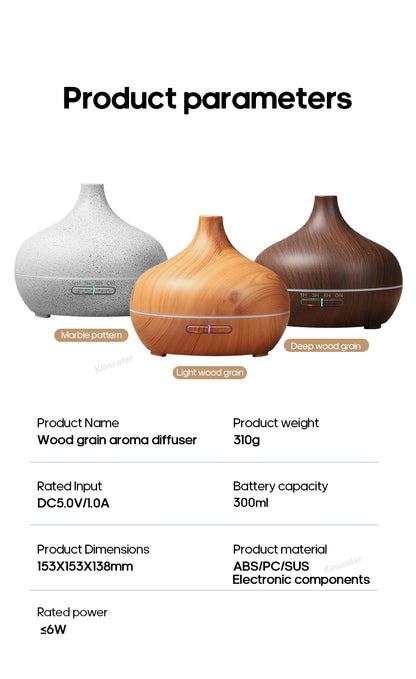 Diffuseur d'Huiles Essentielles en Bois Revitalyss