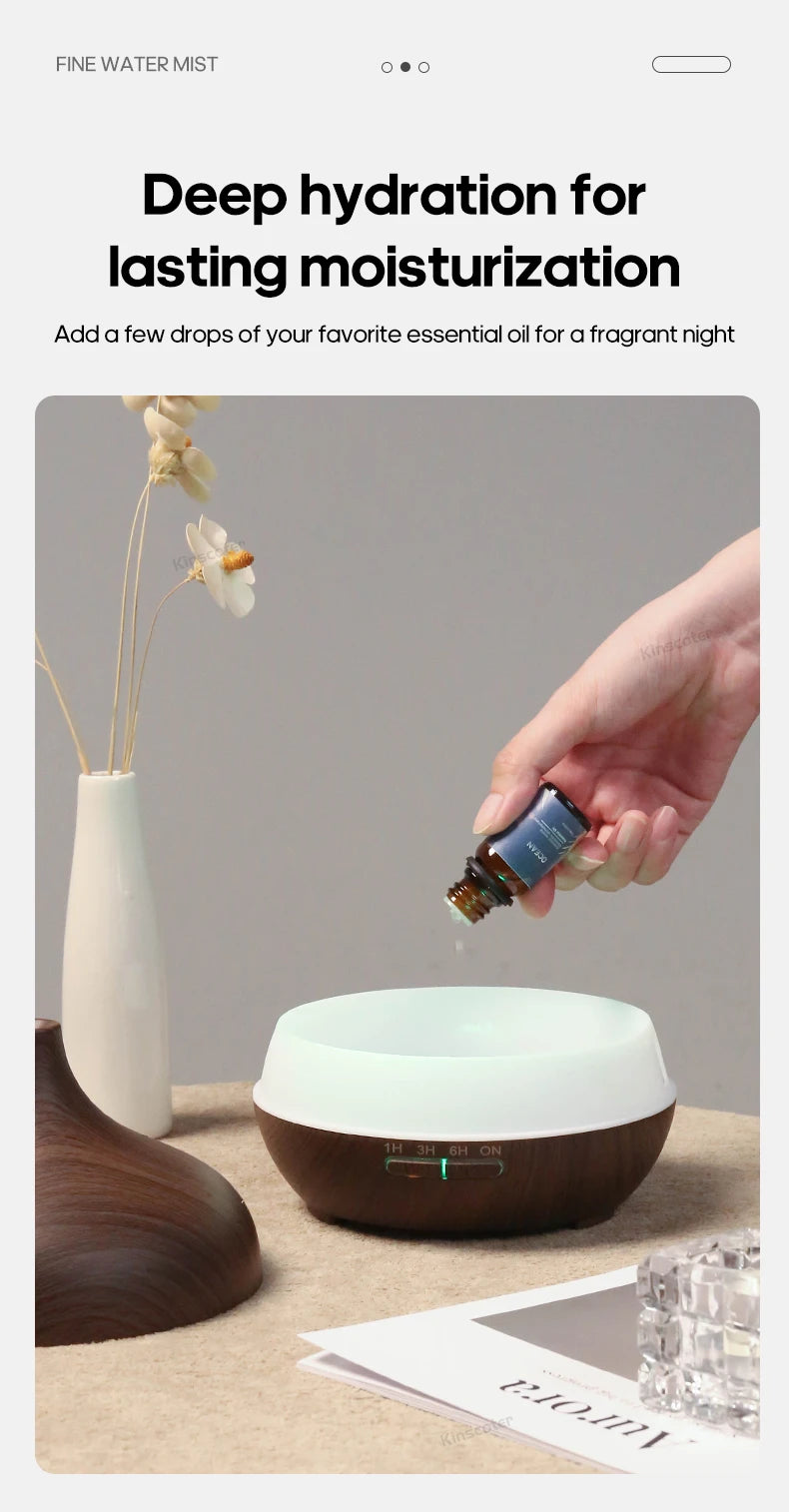 Diffuseur d'Huiles Essentielles en Bois Revitalyss