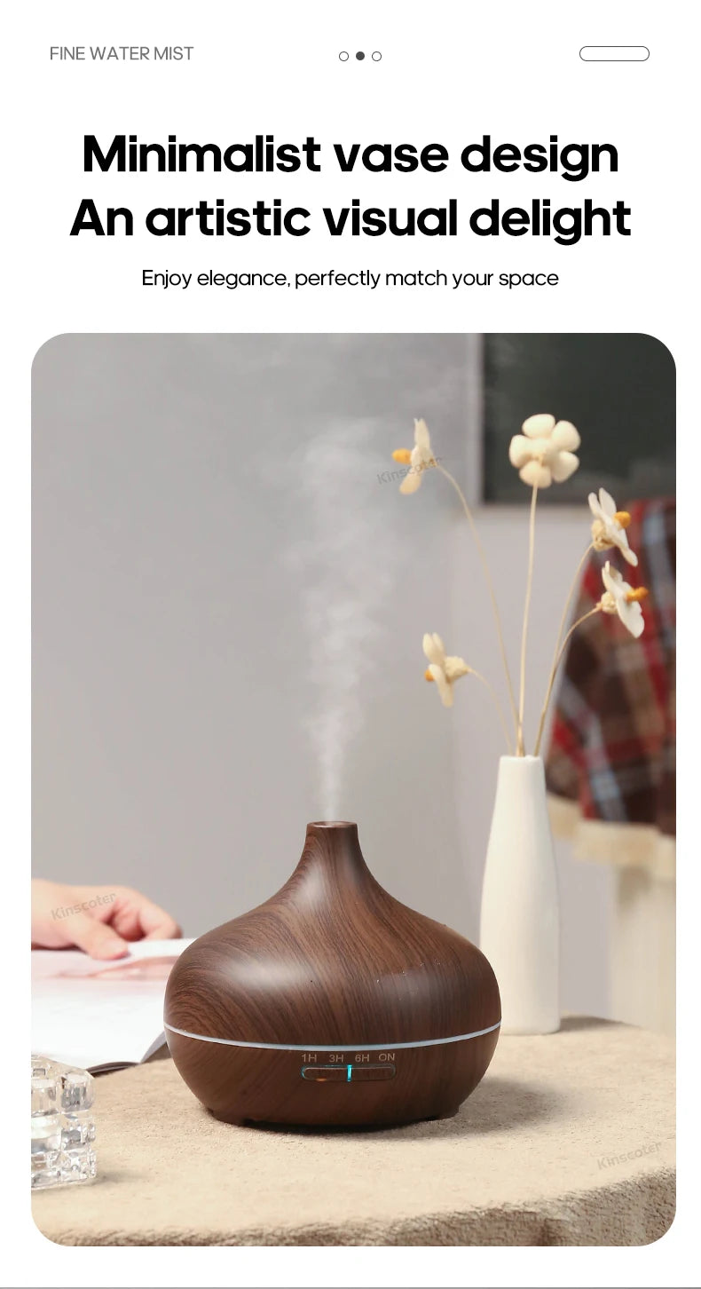 Diffuseur d'Huiles Essentielles en Bois Revitalyss