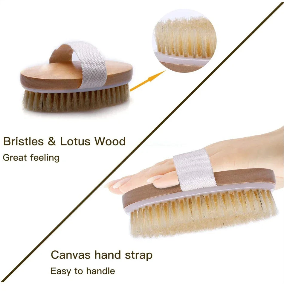 Brosse Sèche en Bois pour le Corps