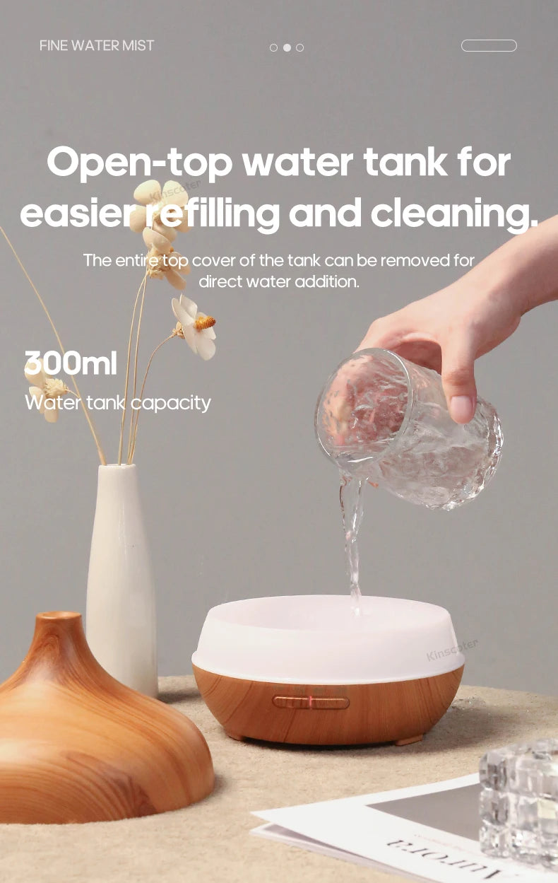 Diffuseur d'Huiles Essentielles en Bois Revitalyss