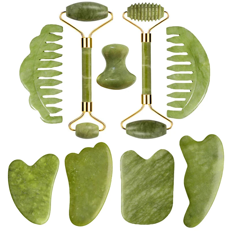 Ensemble Gua Sha et Rouleau de Jade