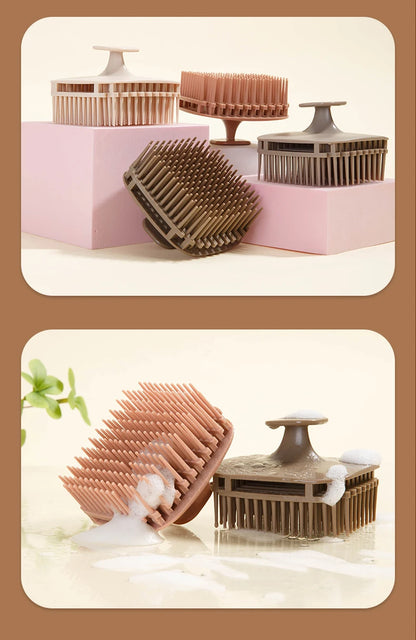 Masseur de Cuir Chevelu en Silicone